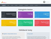 Tablet Screenshot of etesty.sk